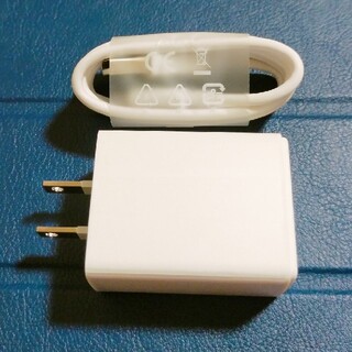 オッポ(OPPO)のOPPO純正 ACアダプター＆USBType-Cケーブル(バッテリー/充電器)