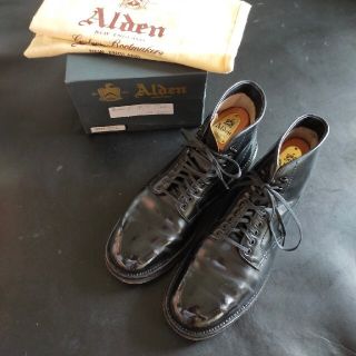 オールデン(Alden)のAlden　7.5D コードバン　ミリタリーラスト　黒色(ブーツ)