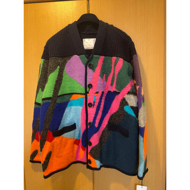 sacai - サカイ カウズ カーディガン ニット sacai kaws 秋物 21awの