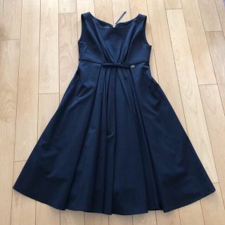 フォクシー(FOXEY)のローブデコルテ ROBE DECOLLETE ワンピース 40(ひざ丈ワンピース)