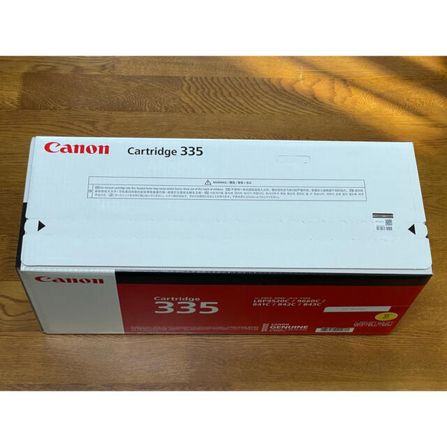 Canon(キヤノン)の新品 Canon トナーカートリッジ  CRG-335YEL イエロー 純正品 インテリア/住まい/日用品のオフィス用品(オフィス用品一般)の商品写真