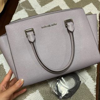 マイケルコース(Michael Kors)のMICHAEL KORS💜 セルマ ハンドバッグ ライトパープル 2WAY(ハンドバッグ)