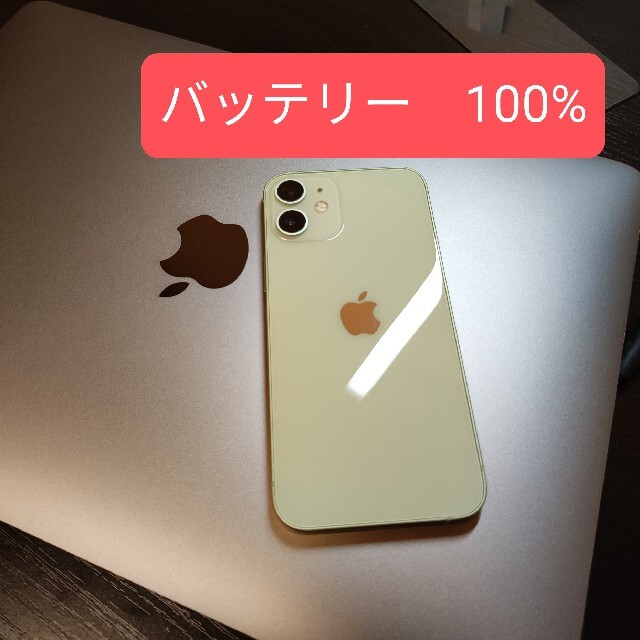 iPhone(アイフォーン)のiphone12mini 128gb 美品　バッテリー残量100% スマホ/家電/カメラのスマートフォン/携帯電話(スマートフォン本体)の商品写真