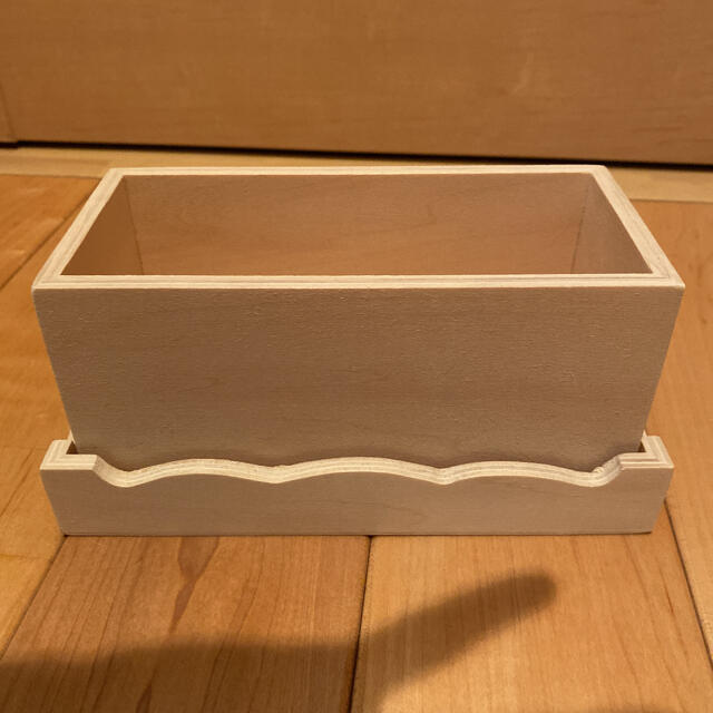 トールペイント　白木　長方形蓋付きBOX  お値下げ ハンドメイドのハンドメイド その他(その他)の商品写真