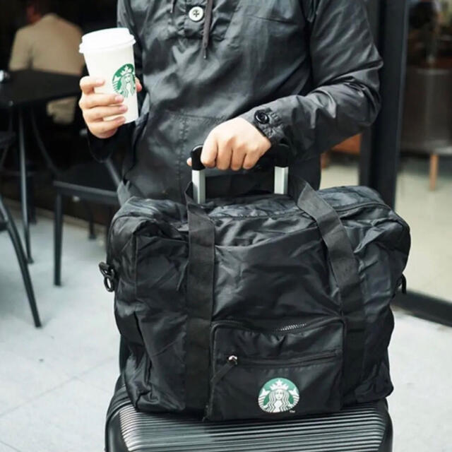 Starbucks Coffee(スターバックスコーヒー)のStarbucks Travel FoldableBag スタバ トラベルバッグ メンズのバッグ(トラベルバッグ/スーツケース)の商品写真