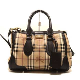 バーバリー(BURBERRY)のバーバリー ハンドバッグ - チェック柄(ハンドバッグ)