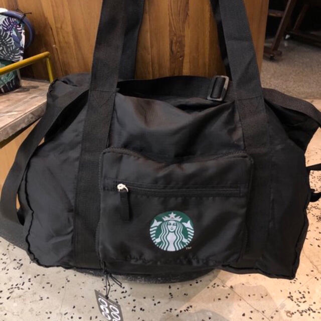Starbucks Coffee(スターバックスコーヒー)のStarbucks Travel FoldableBag スタバ トラベルバッグ メンズのバッグ(トラベルバッグ/スーツケース)の商品写真