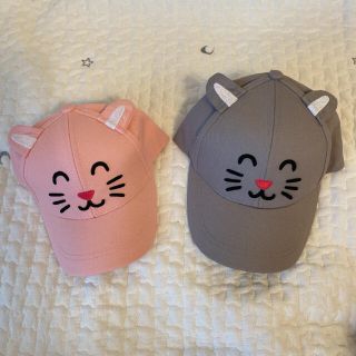 フライングタイガーコペンハーゲン(Flying Tiger Copenhagen)のねこ　キッズ帽子　キッズキャップ(帽子)