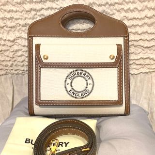 バーバリー(BURBERRY)のしゅ様専用 バーバリー ロゴグラフィック ポケットバッグ 未使用美品(ハンドバッグ)