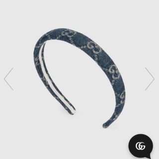 Gucci - GUCCI カチューシャエコウォッシュドデニムヘアバンドの