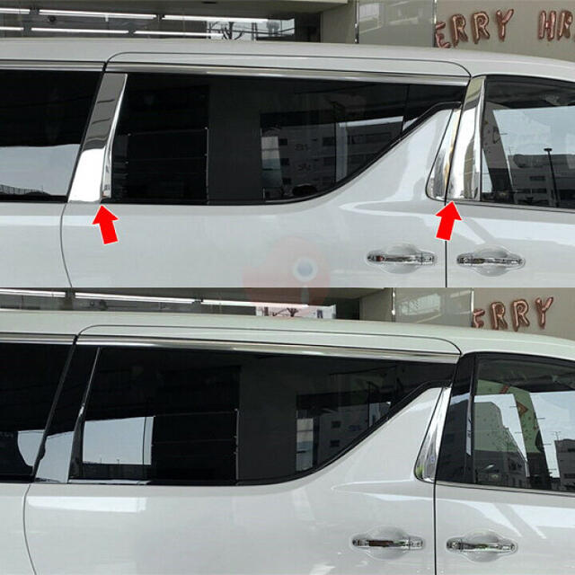 ALPHARD/VELLFIRE ピラーカバー 自動車/バイクの自動車(車種別パーツ)の商品写真