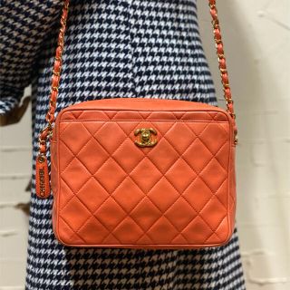 シャネル マトラッセ ショルダーバッグ(レディース)(オレンジ/橙色系