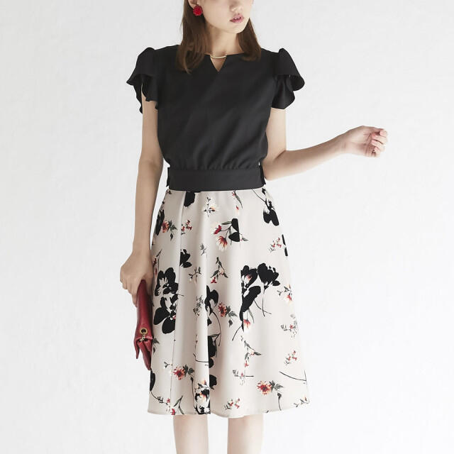 PROPORTION BODY DRESSING(プロポーションボディドレッシング)のtocco closet　花柄　スカート レディースのスカート(ひざ丈スカート)の商品写真