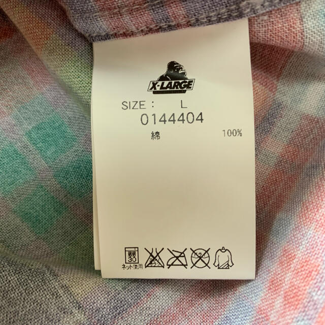 XLARGE(エクストララージ)の【XLARGE】エクストララージ ボタンダウン パッチワーク チェックシャツ  メンズのトップス(シャツ)の商品写真