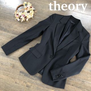 セオリー(theory)のtheory セオリー　テーラードジャケット　ブラック　00(テーラードジャケット)