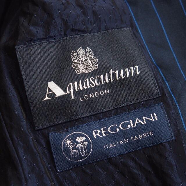 Aquascutum アクアスキュータム ストライプ テーラードジャケット