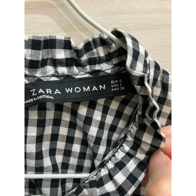 ZARA(ザラ)のZARA ギンガムチェックブラウス レディースのトップス(シャツ/ブラウス(長袖/七分))の商品写真