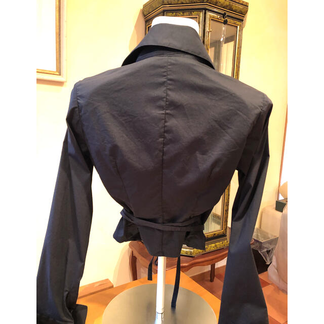 Sisley(シスレー)のたむたむ様専用　シスレー❤️カシュクール　シャツ　黒 レディースのトップス(シャツ/ブラウス(長袖/七分))の商品写真