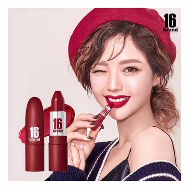 16brand リップ 口紅 コスメ/美容のベースメイク/化粧品(口紅)の商品写真