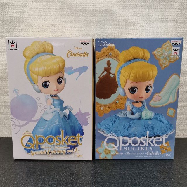 Qposket シンデレラ2種+Qposket アラジン2種セット