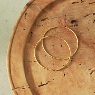 トゥデイフル(TODAYFUL)のTODAYFUL Thin Hoop Pierce フープピアス(ピアス)