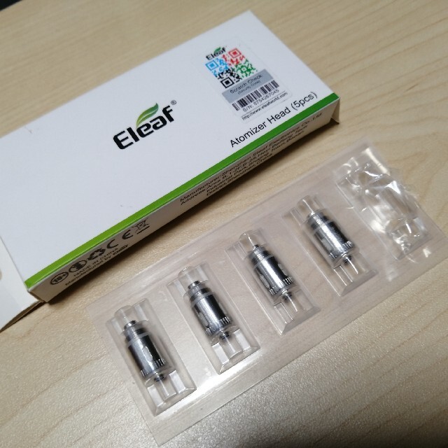 Eleaf(イーリーフ)のEleaf Air Pure Cotton Head 0.75ohmアトマイザー メンズのファッション小物(タバコグッズ)の商品写真