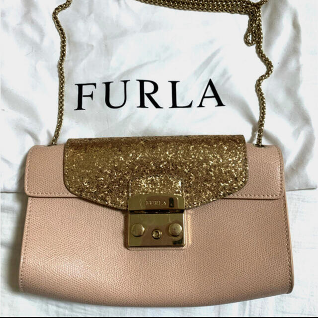 FURLA メトロポリス????????ピンクフラップカラー