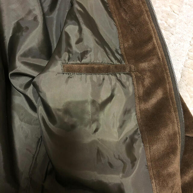 【新品】REP-RE スウェードジャケット ブラウン メンズのジャケット/アウター(カバーオール)の商品写真