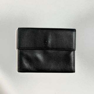 グッチ(Gucci)のGUCCI レザーカードケース 三つ折財布 ロゴ入り‼️(名刺入れ/定期入れ)