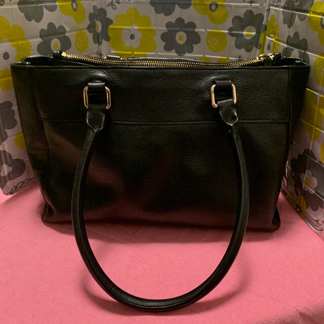 ♠︎kate spade♠︎トートバッグ ハンドバッグ　ブラックレザー