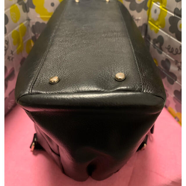 ♠︎kate spade♠︎トートバッグ ハンドバッグ　ブラックレザー