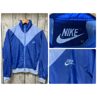 ナイキ(NIKE)のビンテージ　80s ナイキ　レディースM 紺タグ　古着　ナイロンジャケット(ナイロンジャケット)