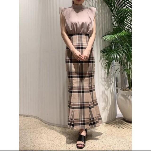 格安即納 snidel - ハイウエストタイトヘムフレアチェックスカートの通販 by ♡|スナイデルならラクマ 人気格安