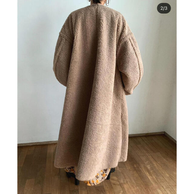clane flare fur coat レディースのジャケット/アウター(ロングコート)の商品写真