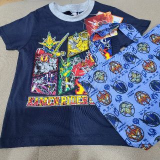 バンダイ(BANDAI)の値下げ【未使用】仮面ライダーセイバー Tシャツ　バック付き　100cm(Tシャツ/カットソー)