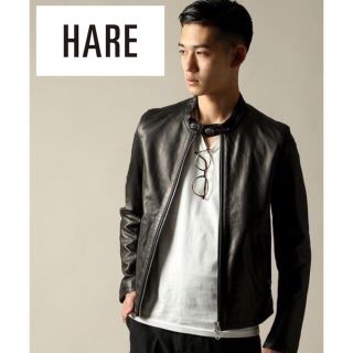 ハレ(HARE)の早い者勝ち！最終値下げ HARE ハレ ラムレザー ライダース ジャケット(ライダースジャケット)