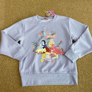 ディズニー(Disney)の新品タグ付き130長袖トレーナー　ディズニープリンセス③(Tシャツ/カットソー)