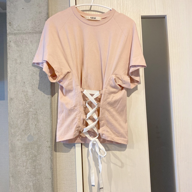 fur fur - FURFURレースアップコルセットTシャツ ファーファーの通販