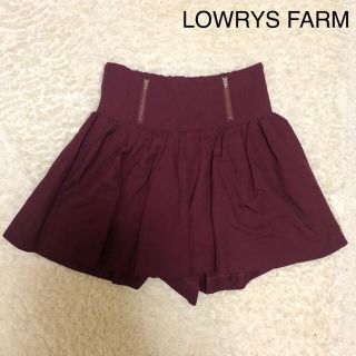 ローリーズファーム(LOWRYS FARM)のLOWRYS FARM ハイウエストキュロット ボルドー(キュロット)