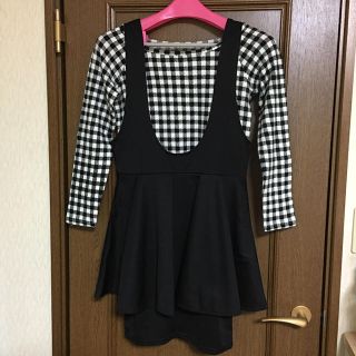 ユメテンボウ(夢展望)の【中古】夢展望☆ペプラムジャンスカ＋オフショルインナー2点セット(セット/コーデ)