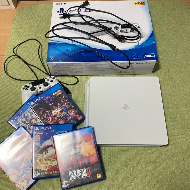 SONY PlayStation4 本体 CUH-2200 500GB ソフト付 エンタメ/ホビーのゲームソフト/ゲーム機本体(家庭用ゲーム機本体)の商品写真