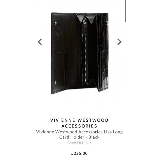 Vivienne Westwood(ヴィヴィアンウエストウッド)のVivienne Westwood 長財布　日本未発売 レディースのファッション小物(財布)の商品写真