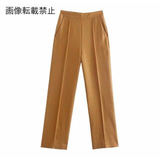 ザラ(ZARA)の🌰9月新作🌾5880◆camel キャメル センタープレス ロングパンツ(カジュアルパンツ)