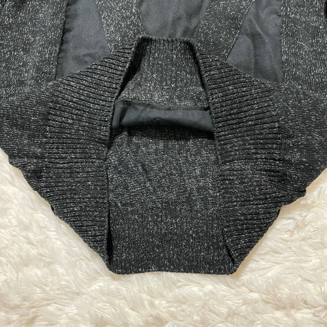 本物 美品 ルイヴィトン グラデーションチェック Vレザー ニット