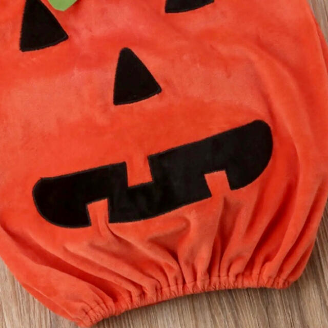 ハロウィン コスプレ 子供 パンプキン ベビー かぼちゃ キッズ 90cm キッズ/ベビー/マタニティのベビー服(~85cm)(ロンパース)の商品写真