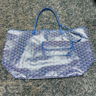 ゴヤール(GOYARD)のゴヤール トート サンルイ 数回使用の美品 ブルー(トートバッグ)