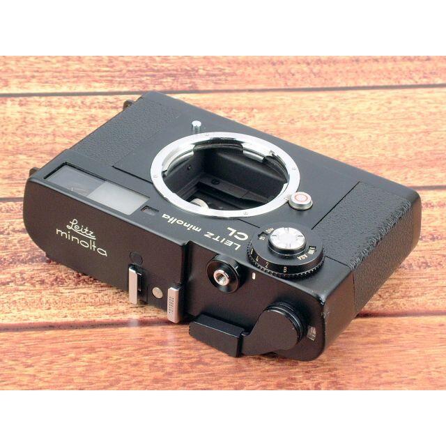 LEICA(ライカ)のLEITZ minolta CL ブラッククローム 純正革ポーチ付 機関快調 スマホ/家電/カメラのカメラ(フィルムカメラ)の商品写真