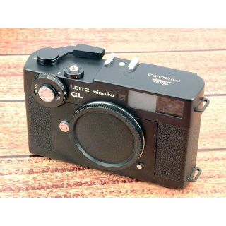 ライカ(LEICA)のLEITZ minolta CL ブラッククローム 純正革ポーチ付 機関快調(フィルムカメラ)