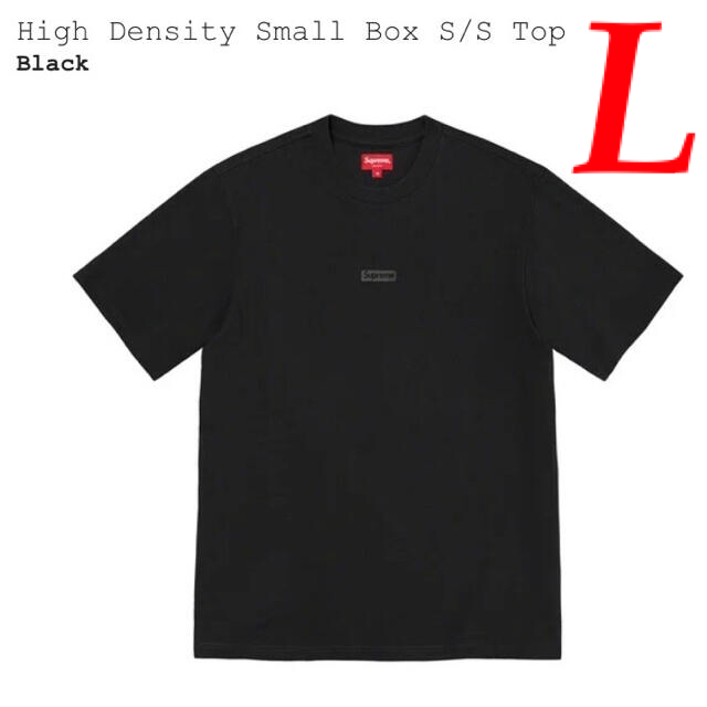 blackブラック黒サイズSupreme High Density Small Box S/S Top