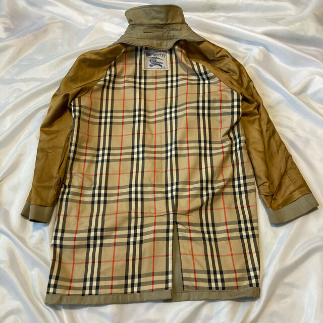 BURBERRY(バーバリー)の【定番】希少 90s バーバリーズ プローサム ステンカラー 玉虫 ノバチェック レディースのジャケット/アウター(トレンチコート)の商品写真